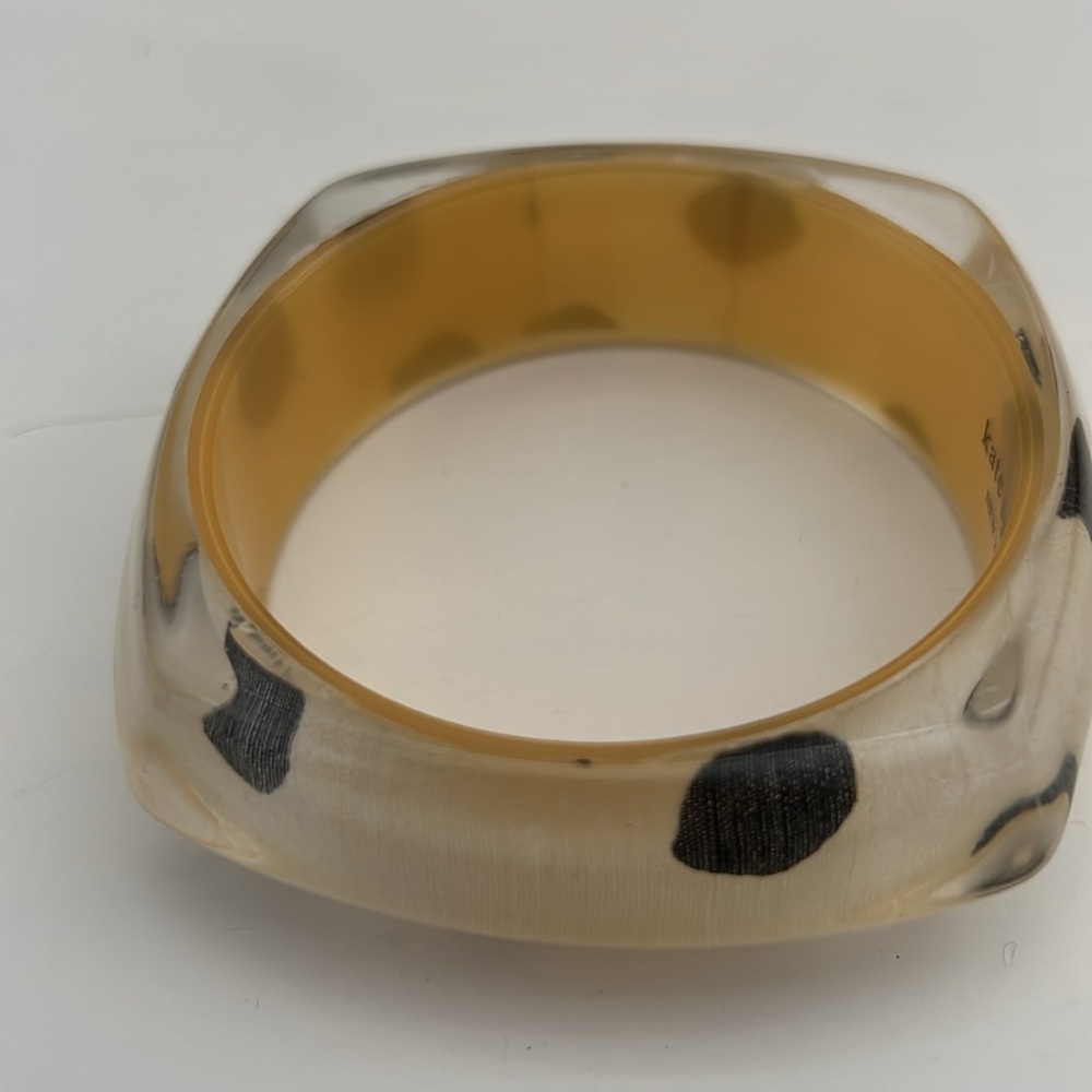 Vintage kate spade new york Pop Art IKAT Resin bangle bracelet - Picture 6 of 8